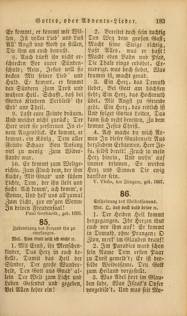 Die Psalmen Davids: nebst einer Sammlung Geistlicher lieder für Oeffentlichen und Privat-Gottesdienst page 183