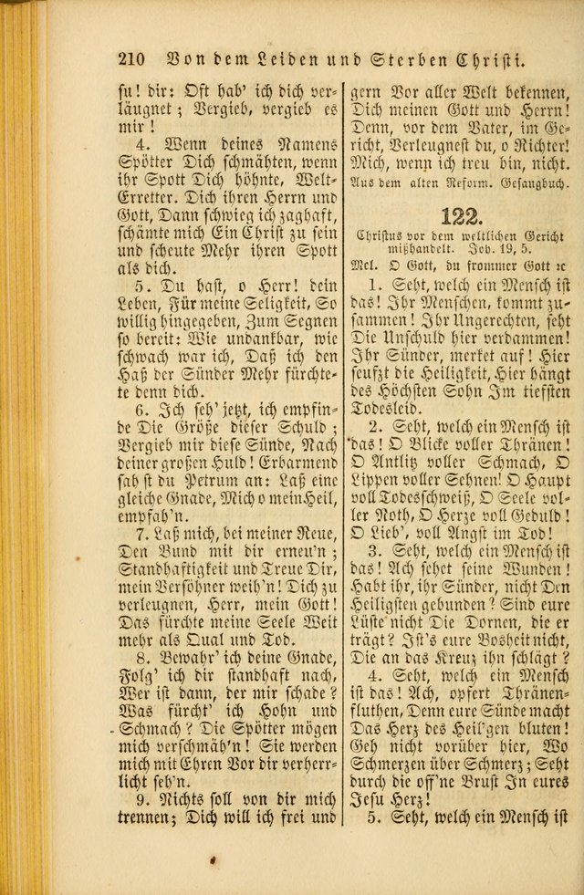 Die Psalmen Davids: nebst einer Sammlung Geistlicher lieder für Oeffentlichen und Privat-Gottesdienst page 210