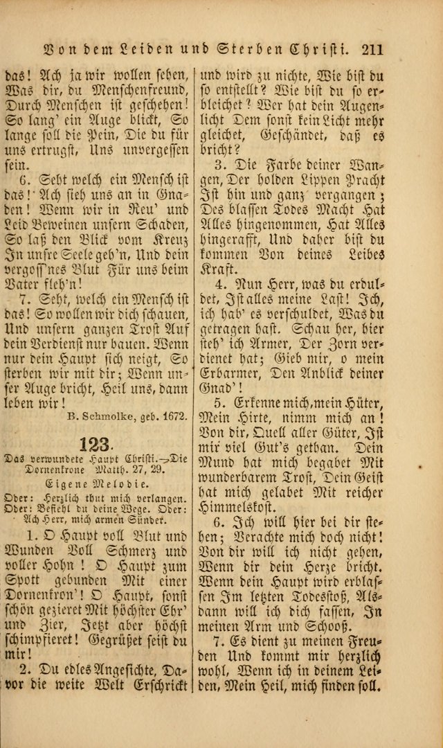 Die Psalmen Davids: nebst einer Sammlung Geistlicher lieder für Oeffentlichen und Privat-Gottesdienst page 211