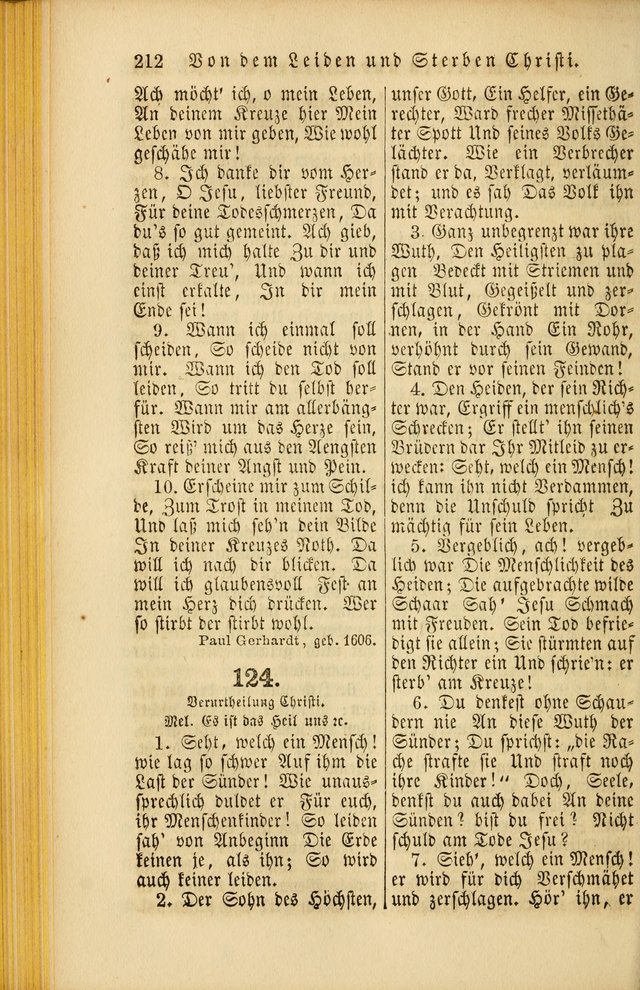 Die Psalmen Davids: nebst einer Sammlung Geistlicher lieder für Oeffentlichen und Privat-Gottesdienst page 212