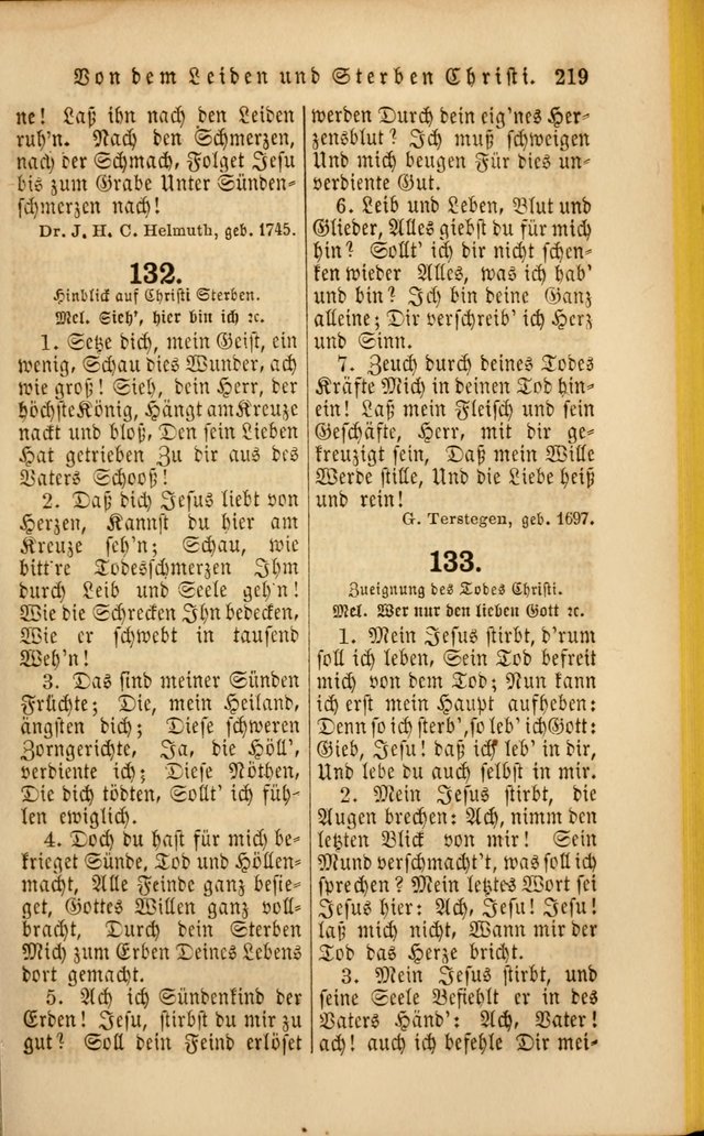 Die Psalmen Davids: nebst einer Sammlung Geistlicher lieder für Oeffentlichen und Privat-Gottesdienst page 219