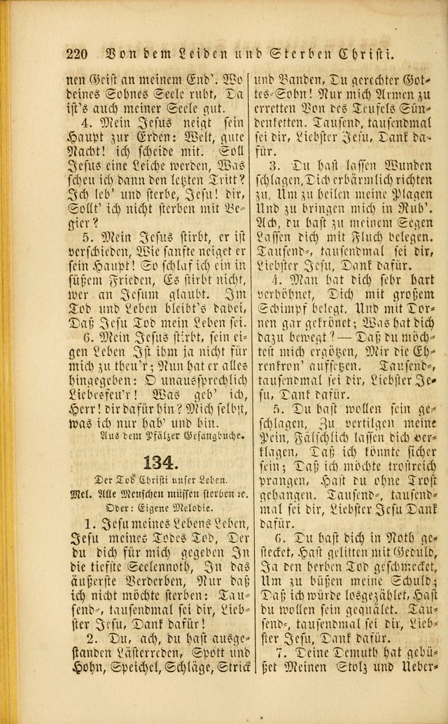 Die Psalmen Davids: nebst einer Sammlung Geistlicher lieder für Oeffentlichen und Privat-Gottesdienst page 220