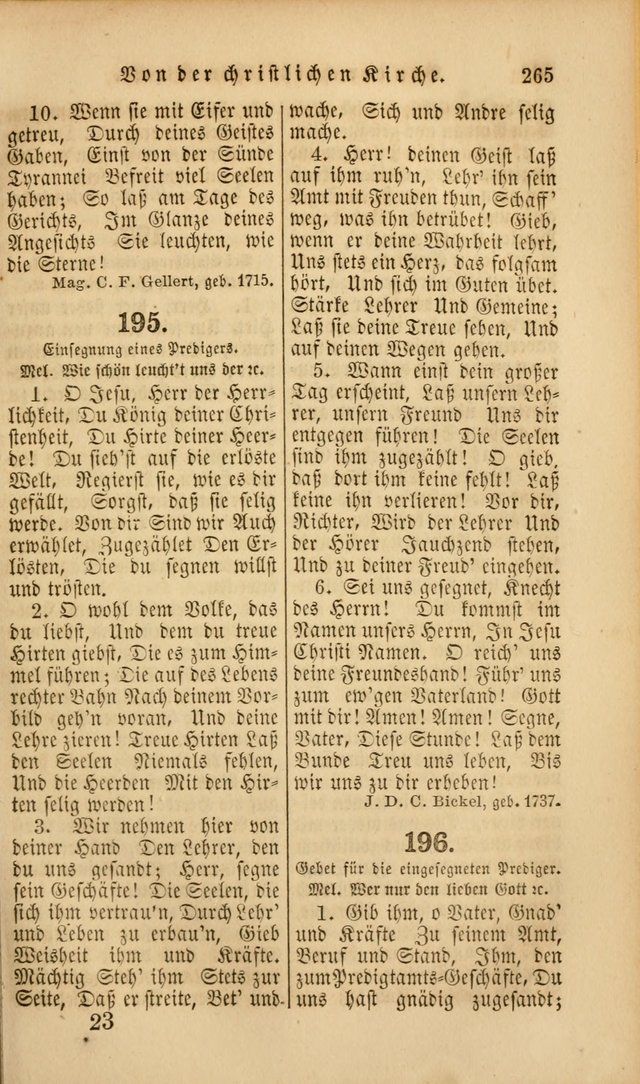 Die Psalmen Davids: nebst einer Sammlung Geistlicher lieder für Oeffentlichen und Privat-Gottesdienst page 265