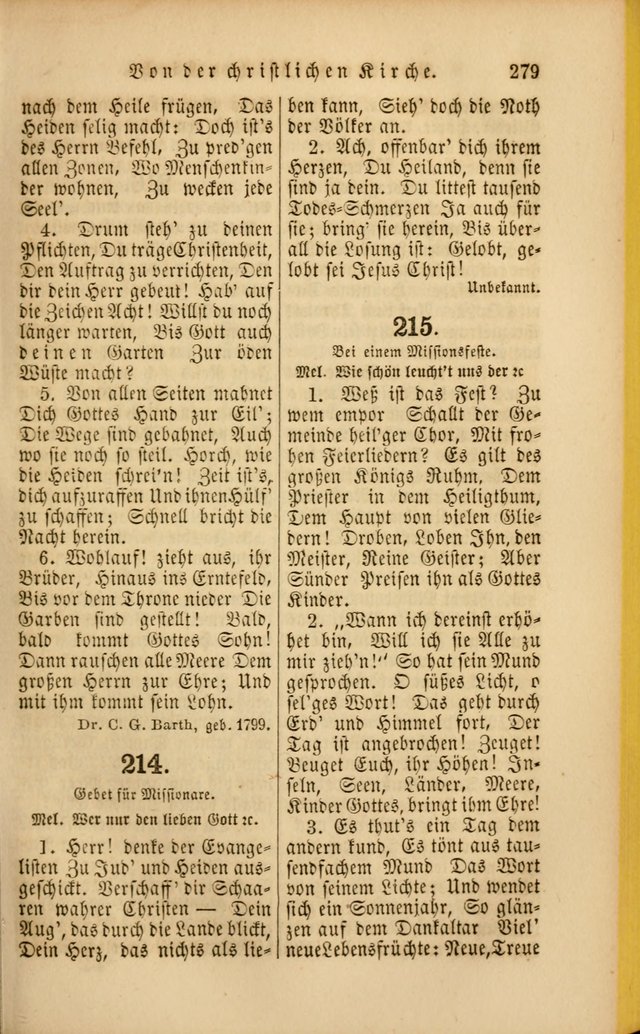 Die Psalmen Davids: nebst einer Sammlung Geistlicher lieder für Oeffentlichen und Privat-Gottesdienst page 279