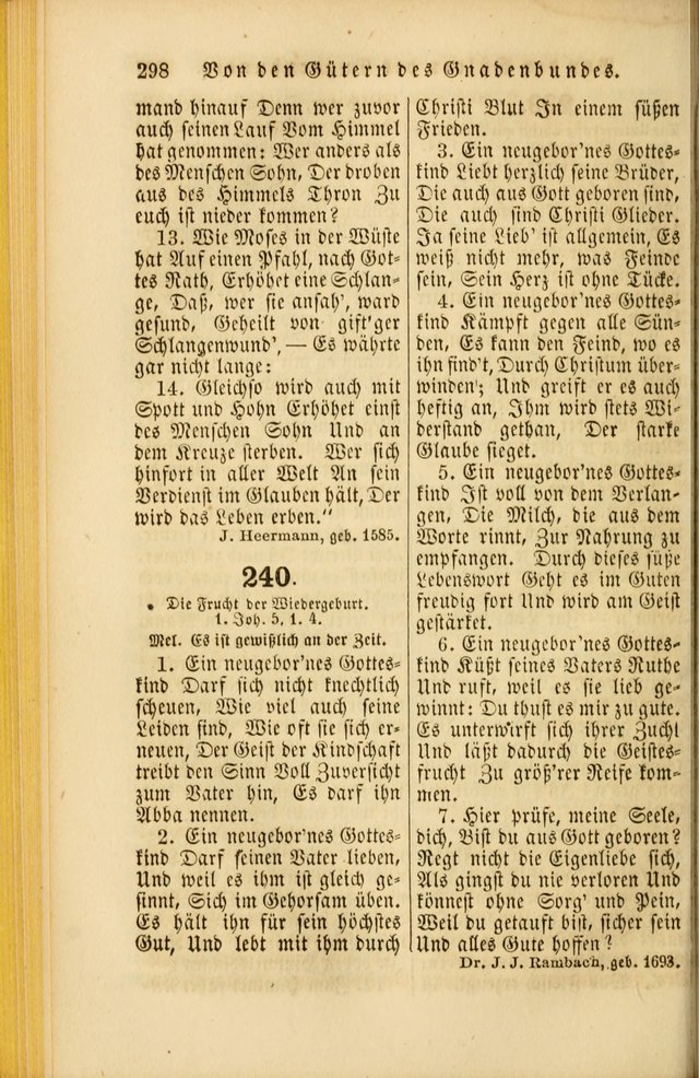 Die Psalmen Davids: nebst einer Sammlung Geistlicher lieder für Oeffentlichen und Privat-Gottesdienst page 298