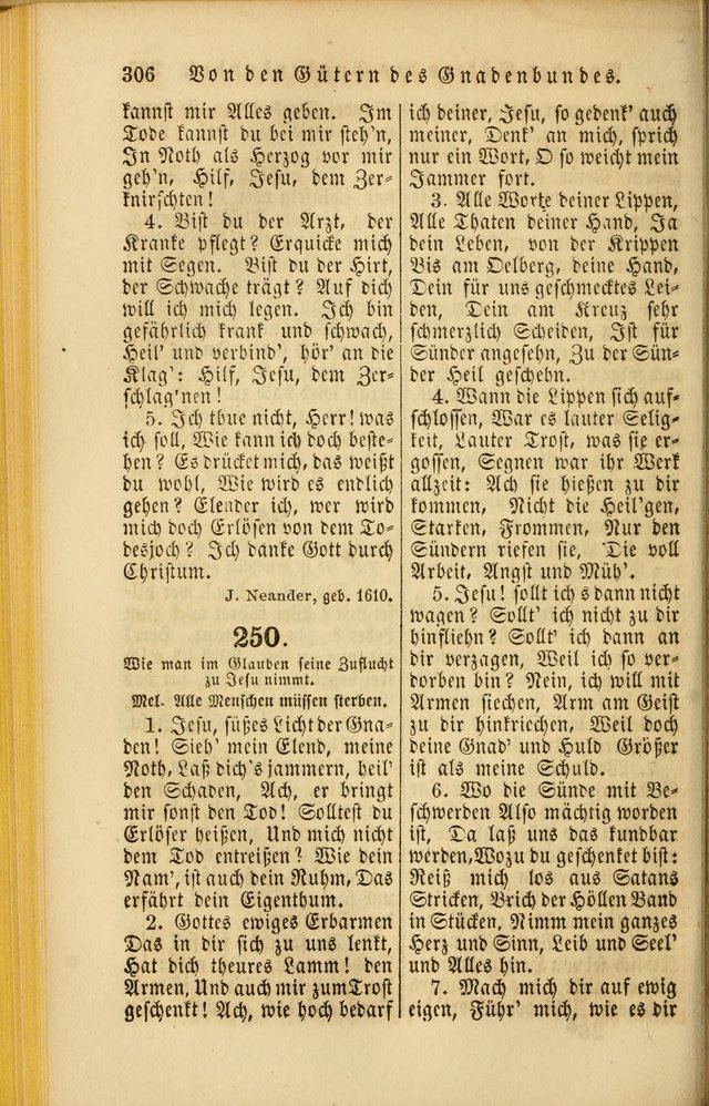 Die Psalmen Davids: nebst einer Sammlung Geistlicher lieder für Oeffentlichen und Privat-Gottesdienst page 308