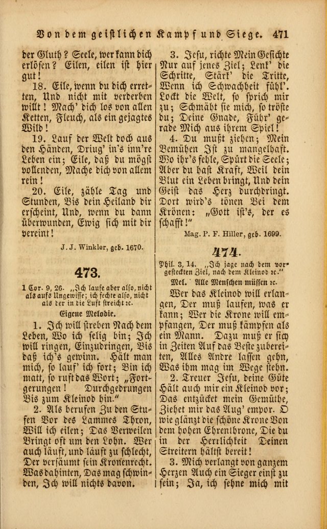 Die Psalmen Davids: nebst einer Sammlung Geistlicher lieder für Oeffentlichen und Privat-Gottesdienst page 473