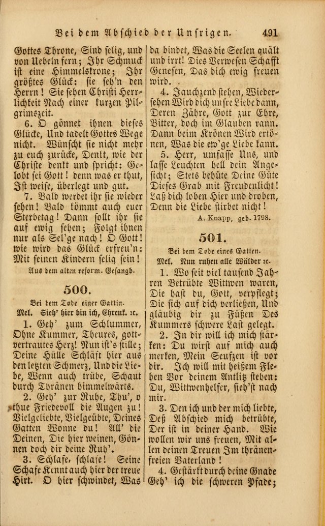Die Psalmen Davids: nebst einer Sammlung Geistlicher lieder für Oeffentlichen und Privat-Gottesdienst page 493