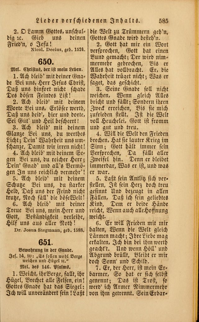 Die Psalmen Davids: nebst einer Sammlung Geistlicher lieder für Oeffentlichen und Privat-Gottesdienst page 587