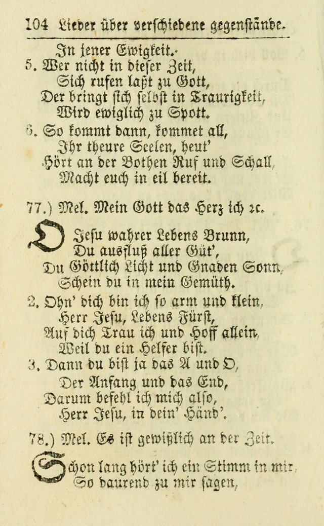 Die kleine Perlen-Samlung : oder Auswahl Geistreicher Lieder, Mehrstenthiels, von manuscripten genommen, zum Dienst, Gebrauch und Auferbauung... (1. Aufl.) page 115