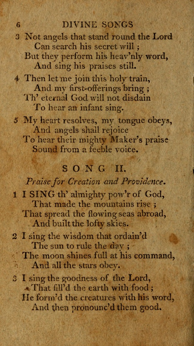 Divine Songs: attempted in easy language, for the use of children page 6