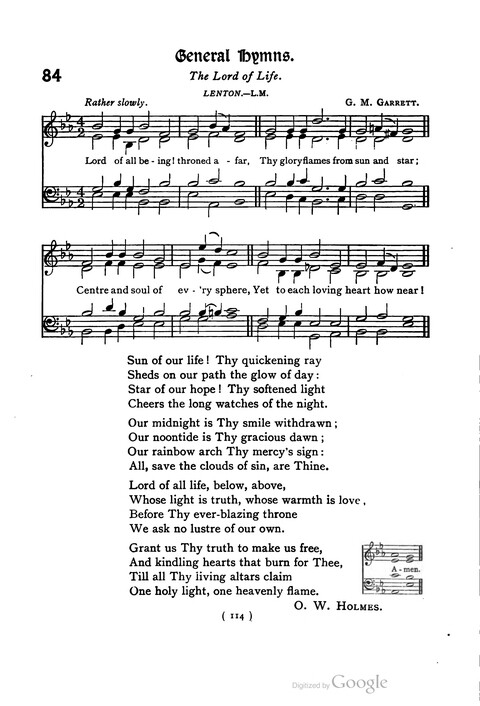 The Day School Hymn Book: with tunes (New and enlarged edition) page 114