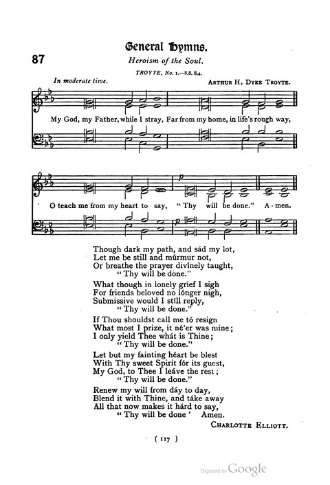 The Day School Hymn Book: with tunes (New and enlarged edition) page 117