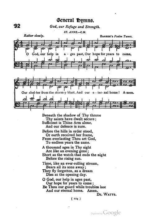 The Day School Hymn Book: with tunes (New and enlarged edition) page 124