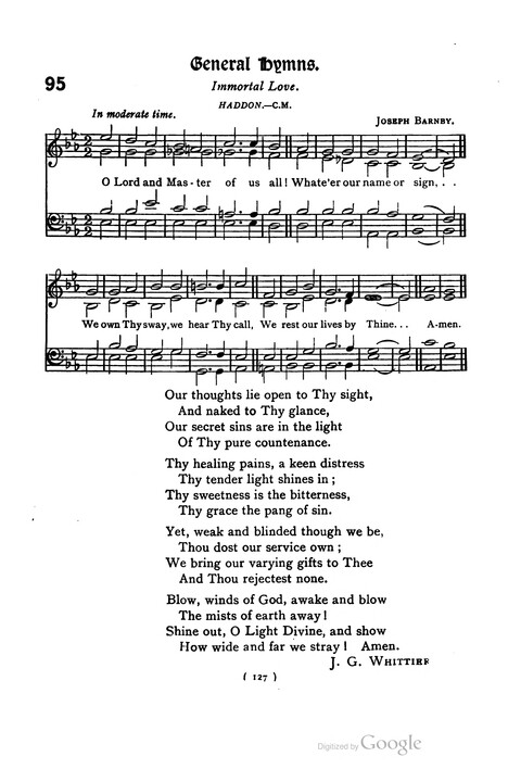 The Day School Hymn Book: with tunes (New and enlarged edition) page 127