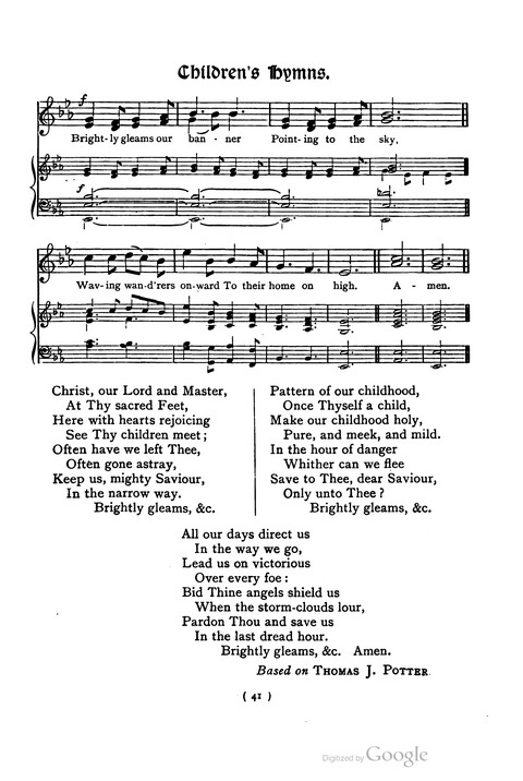 The Day School Hymn Book: with tunes (New and enlarged edition) page 41