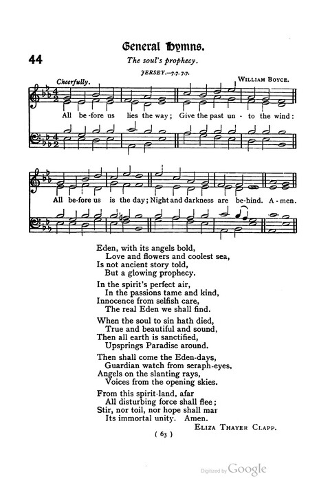 The Day School Hymn Book: with tunes (New and enlarged edition) page 63