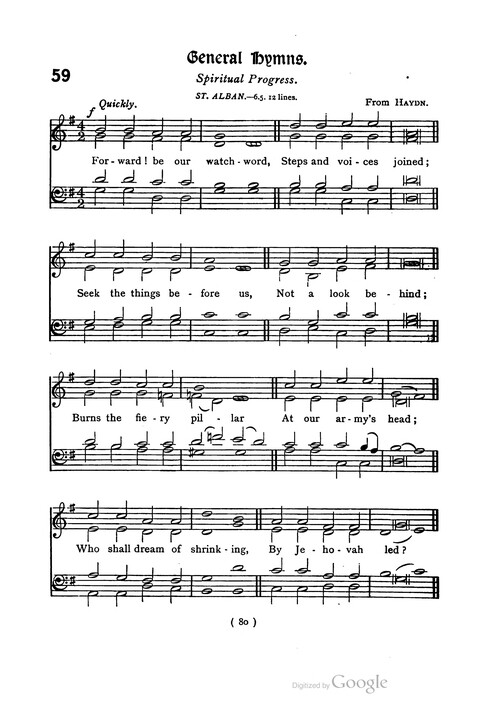 The Day School Hymn Book: with tunes (New and enlarged edition) page 80