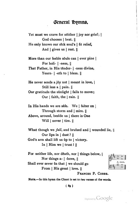 The Day School Hymn Book: with tunes (New and enlarged edition) page 89