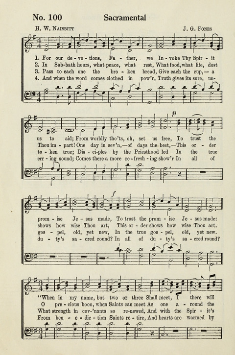 Deseret Sunday School Songs page 100