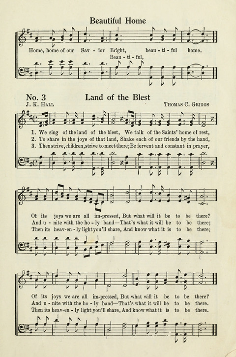 Deseret Sunday School Songs page 3