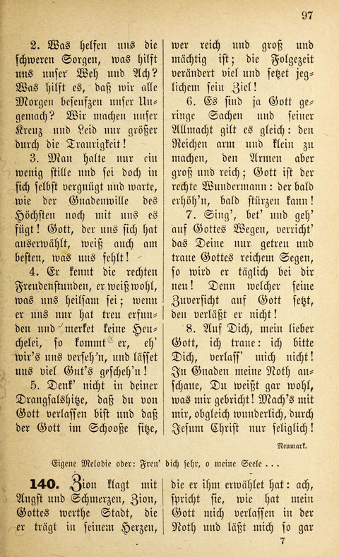Des "Heils Vollendung": eine Sammlung von Sterbe-, Begräbniß- und Trostliedern für evangelische Christen page 97