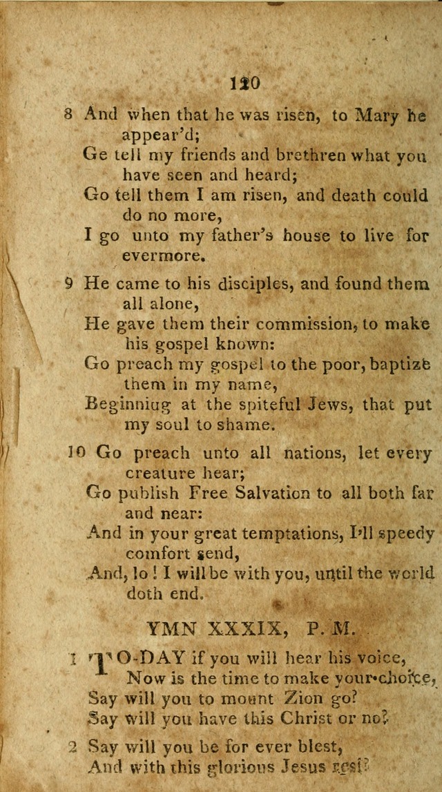 The Discipline of the United Freewill Baptist Church: together with hymns and spiritual songs, for the use of its members page 122