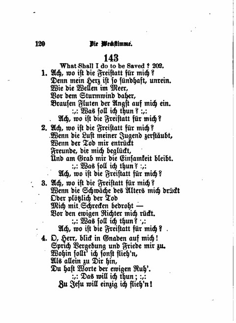 Die Weckstimme: Eine Sammlung geistlicher Lieder für jugendliche Sänger (8th ed.) page 118