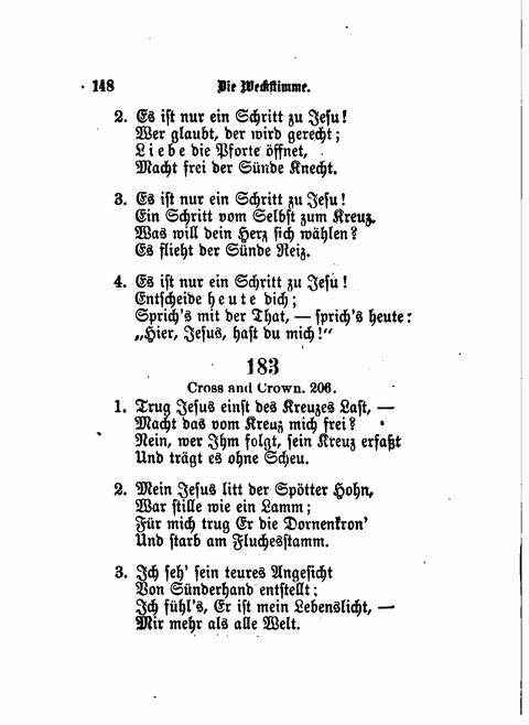 Die Weckstimme: Eine Sammlung geistlicher Lieder für jugendliche Sänger (8th ed.) page 146