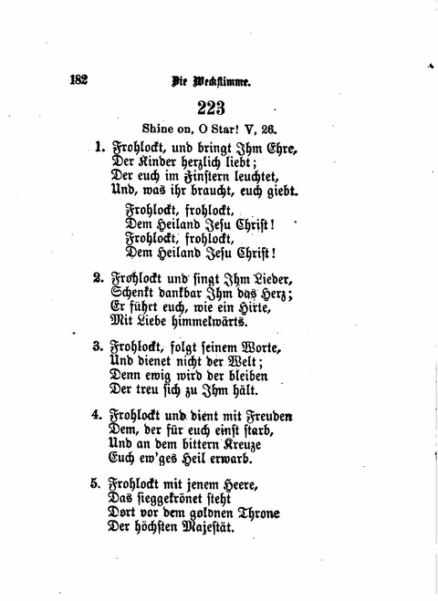 Die Weckstimme: Eine Sammlung geistlicher Lieder für jugendliche Sänger (8th ed.) page 180