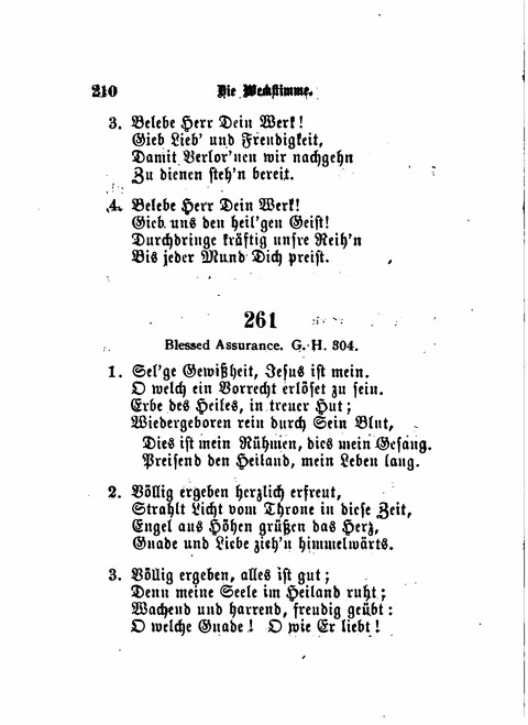 Die Weckstimme: Eine Sammlung geistlicher Lieder für jugendliche Sänger (8th ed.) page 208