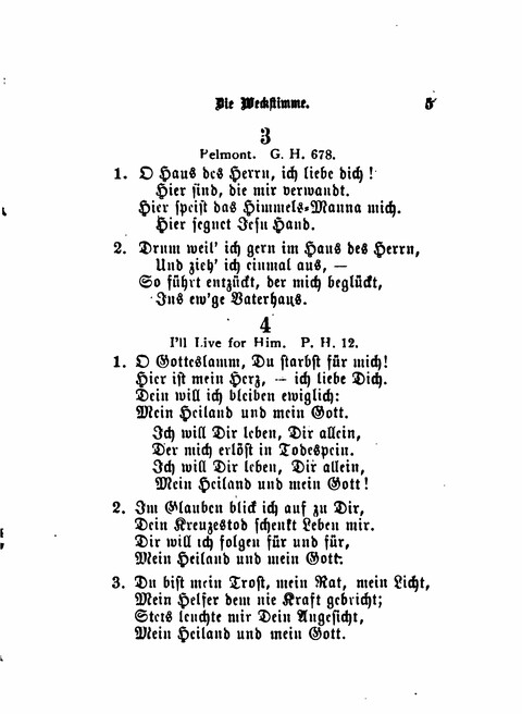 Die Weckstimme: Eine Sammlung geistlicher Lieder für jugendliche Sänger (8th ed.) page 3