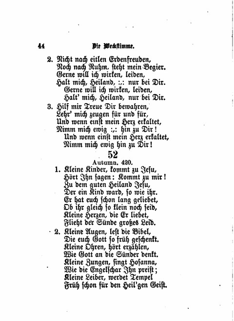 Die Weckstimme: Eine Sammlung geistlicher Lieder für jugendliche Sänger (8th ed.) page 42