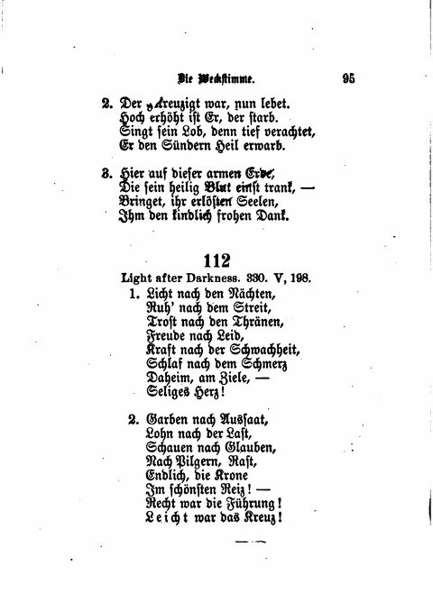 Die Weckstimme: Eine Sammlung geistlicher Lieder für jugendliche Sänger (8th ed.) page 93