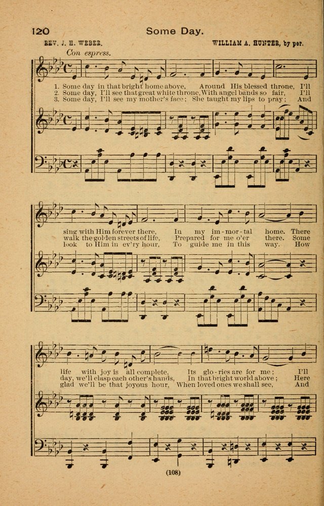 The Evangelist No. 3: for revival, praise and prayer meetings or Sunday schools  (Music edition) page 108