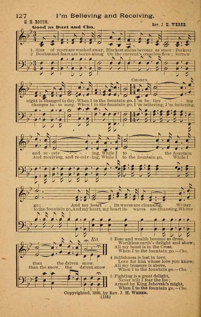 The Evangelist No. 3: for revival, praise and prayer meetings or Sunday schools  (Music edition) page 116