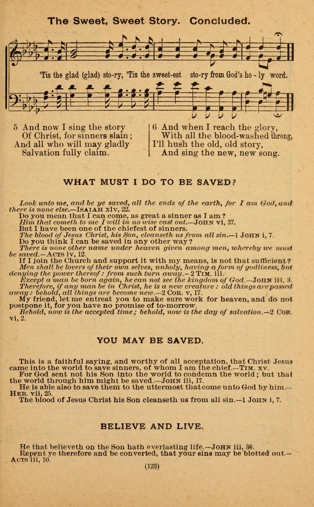 The Evangelist No. 3: for revival, praise and prayer meetings or Sunday schools  (Music edition) page 123