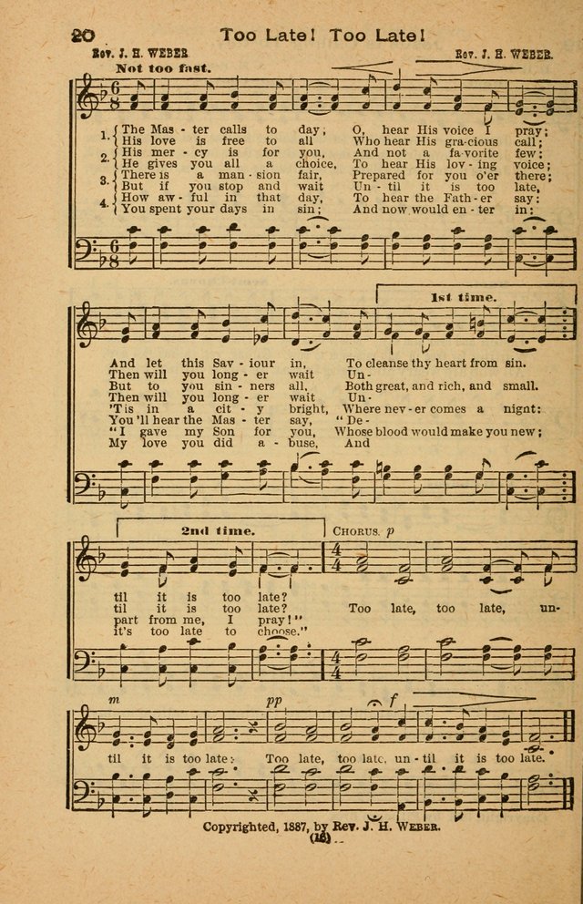 The Evangelist No. 3: for revival, praise and prayer meetings or Sunday schools  (Music edition) page 16