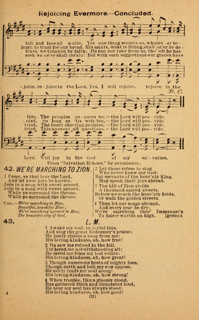 The Evangelist No. 3: for revival, praise and prayer meetings or Sunday schools  (Music edition) page 31