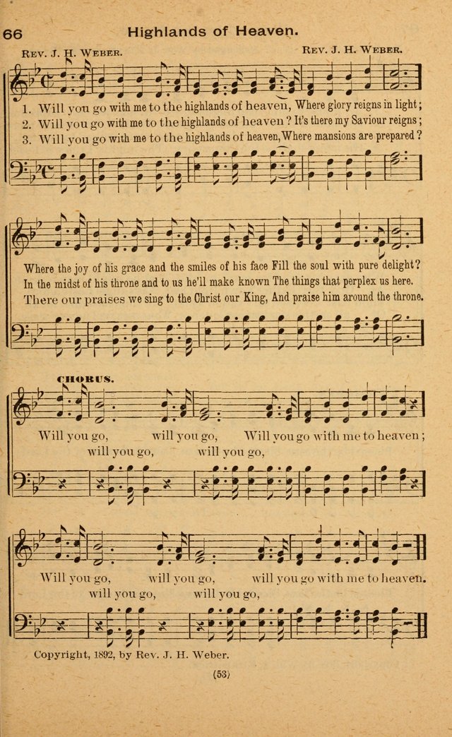 The Evangelist No. 3: for revival, praise and prayer meetings or Sunday schools  (Music edition) page 53