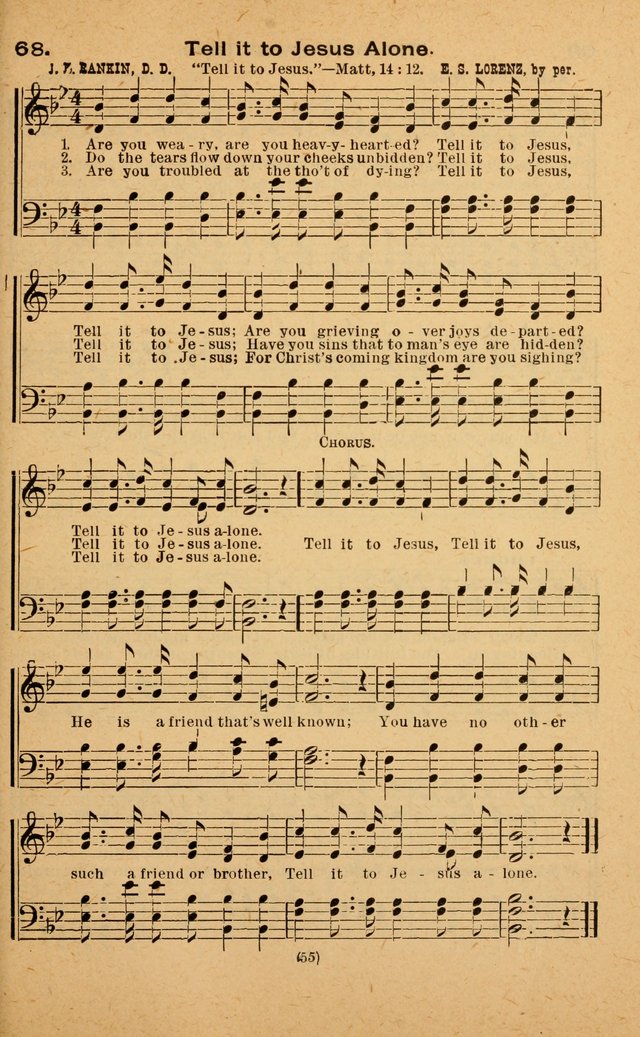 The Evangelist No. 3: for revival, praise and prayer meetings or Sunday schools  (Music edition) page 55