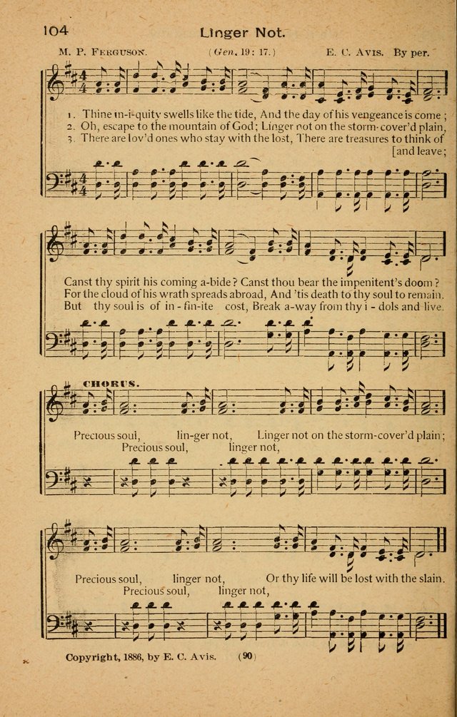 The Evangelist No. 3: for revival, praise and prayer meetings or Sunday schools  (Music edition) page 90