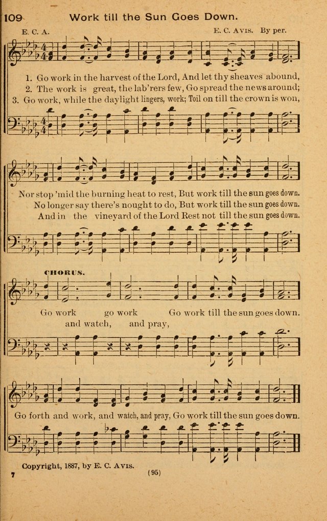 The Evangelist No. 3: for revival, praise and prayer meetings or Sunday schools  (Music edition) page 95