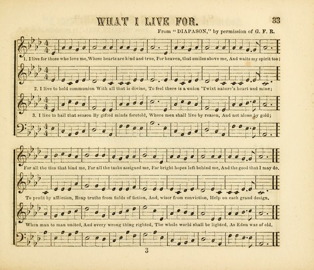 Early Blossoms: a collection of music for Sabbath schools, with rudiments page 33