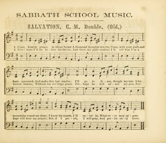 Early Blossoms: a collection of music for Sabbath schools, with rudiments page 39