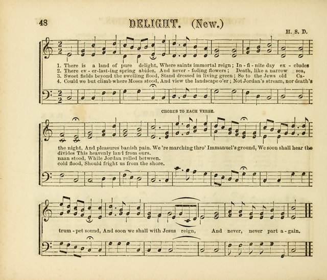 Early Blossoms: a collection of music for Sabbath schools, with rudiments page 48