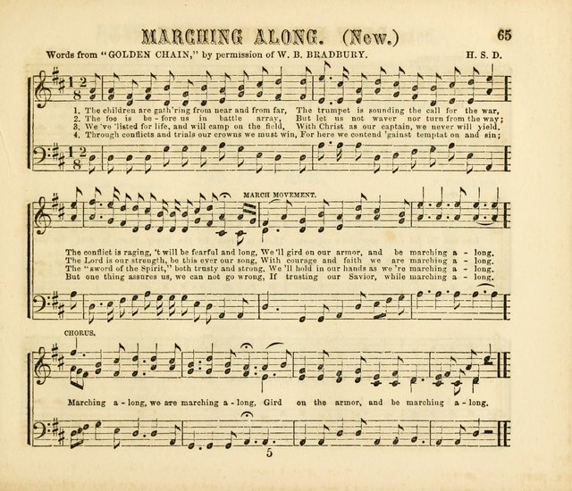 Early Blossoms: a collection of music for Sabbath schools, with rudiments page 65