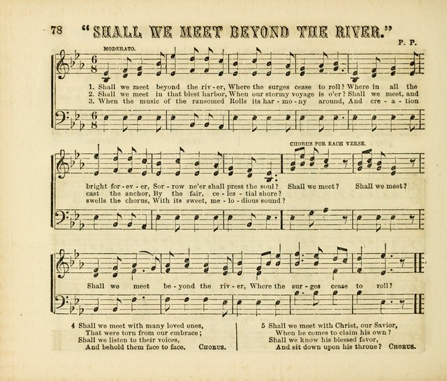 Early Blossoms: a collection of music for Sabbath schools, with rudiments page 78
