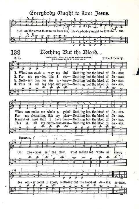 Evangel Bells: comprising the very best gospel songs and standard hymns for revival meetings and all church services page 124