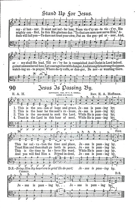 Evangel Bells: comprising the very best gospel songs and standard hymns for revival meetings and all church services page 90